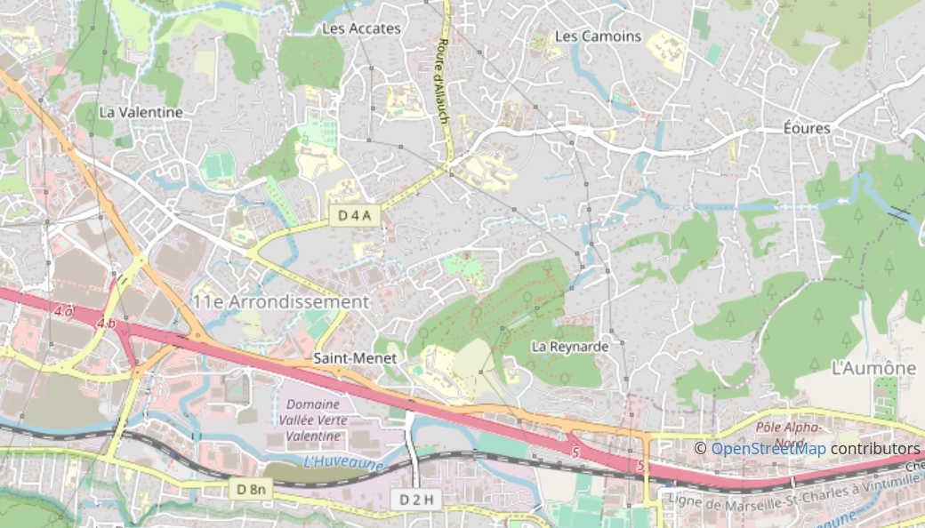 plan de arrondissement de Marseille